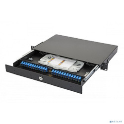 EUROLAN 47D-24-S2-SC-02-10BL Оптическая панель серии 47D-24, 19'' 1U выдвижная, корпус на 24 адаптера, 2 симплекс SC адаптера, OS2, без пиг-тейлов, без КДЗС