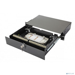 EUROLAN 47F-48-20-2L-24-10BL Оптическая панель серии 47F-48, 19'' 2U выдвижная, корпус на 48 адаптеров, 24 дуплекс LC адаптера, OM2, без пиг-тейлов, без КДЗС