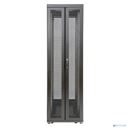 EUROLAN 60F-48-6C-95BL Шкаф Rackcenter D9000 48U 600 ? 1200, передняя дверь перфорированная двустворчатая, задняя дверь перфорированная двустворчатая, черный