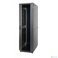 EUROLAN 60F-22-66-31BL Шкаф Racknet S3000 22U 600 ? 600, передняя дверь стеклянная одностворчатая, задняя дверь металлическая одностворчатая, черный