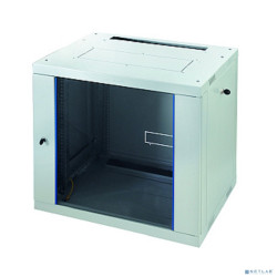 EUROLAN 60W-06-64-31GY Шкаф настенный Racknet F30 6U 600 ? 450, передняя дверь стеклянная, светло-серый