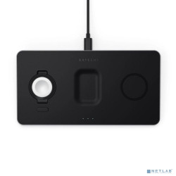 Satechi [ST-X3TWCPM] Беспроводное зарядное устройство Trio Wireless Charging Pad для телефона, часов и наушников. Цвет серый космос.