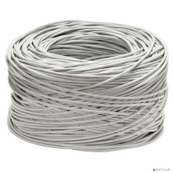 Cabeus FTP-4P-Cat.6-SOLID-GY Кабель витая пара экранированная FTP (F/UTP), категория 6, 4 пары (23 AWG), одножильный (305 м), PVC нг(А)-LS