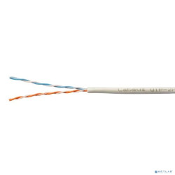 Cabeus UTP-2P-Cat.5e-SOLID-GY Кабель витая пара UTP (U/UTP), категория 5e, 2 пары (24 AWG) , одножильный, PVC нг(А)-LS, серый (305 м)
