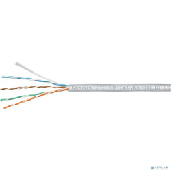 CABEUS UTP-4P-CAT.5E-SOLID-LSZH-GY КАБЕЛЬ ВИТАЯ ПАРА UTP (U/UTP), КАТЕГОРИЯ 5E, 4 ПАРЫ (24 AWG), ОДНОЖИЛЬНЫЙ, СЕРЫЙ, LSZH, НГ(А)-HF, (305 М)