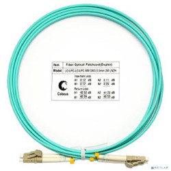 Cabeus FOP-50-LC-LC-2m Шнур оптический duplex LC-LC 50/125 mm OM3 2м LSZH