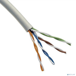 REXANT (02-0005 ) Кабель витая пара U/UTP, CAT 5e, PVC, 4х2х0,52 мм, 24AWG, INDOOR, SOLID, серый, 305 м