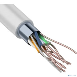Rexant (01-0169-R) Кабель витая пара F/UTP, CAT 5e, ZH нг(А)-HF, 4PR, 24AWG, INDOOR, SOLID, серый, 305м, РФ