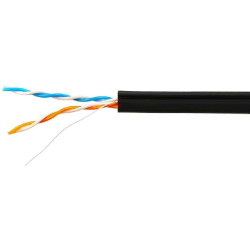 SkyNet Light UTP outdoor 2x2x0.46, медный, FLUKE TEST, кат.5e, однож., 305м, box, черный [CSL-UTP-2-CU-OUT]