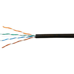 SkyNet Кабель UTP outdoor 4x2x0,51, медный, FLUKE TEST, кат.5e, однож., (305м) box, черный [CSP-UTP-4-CU-OUT]