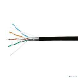SkyNet Кабель FTP outdoor 4x2x0,46, медный, FLUKE TEST, кат.5e, однож., 100 м, box, черный [CSL-FTP-4-CU-OUT/100]