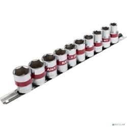 Rexant (12-8306) Набор торцевых головок 1/2, шестигранные, CrV, 10 шт., 10-22мм