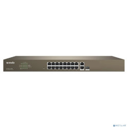 TENDA TEF1218P-16-250W Коммутатор управляемый PoE, 18 портов, 16х100 Мбит/с, 2x1 Гбит/с, SFP 1x1 Гбит/с