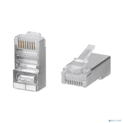 Cabeus 8P8C-SH-C6-FC Коннектор RJ-45 быстрой установки под витую пару, категория 6, экранированный, для многожильного кабеля, для проводников с толщиной по изоляции до 1,05 мм