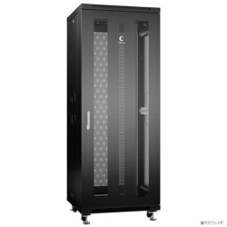 CABEUS ND-05C-32U60/100-BK ШКАФ МОНТАЖНЫЙ ТЕЛЕКОММУНИКАЦИОННЫЙ 19" НАПОЛЬНЫЙ ДЛЯ РАСПРЕДЕЛИТЕЛЬНОГО И СЕРВЕРНОГО ОБОРУДОВАНИЯ 32U 600X1000X1610MM (ШХГХВ) ПЕРЕДНЯЯ И ЗАДНЯЯ ПЕРФОРИРОВАННЫЕ ДВЕРИ, РУЧКА