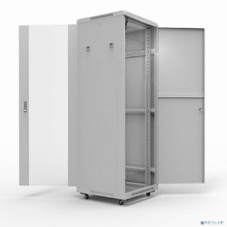 Rexant (04-2306) Шкаф напольный 19" серии Standart 42U 600х800мм, передняя дверь стекло, задняя дверь металл, RAL 7035 (состоит из 3 частей)