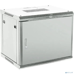Rexant (04-1266-121) Настенный телекоммуникационный шкаф 19" 12U 600?600мм, дверь металл, с задней стенкой, разборный, серый (RAL 7035)