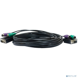 D-Link DKVM-CB3/A3A Кабель KVM длиной 3 м с разъемами VGA и PS/2 для DKVM-4K/А