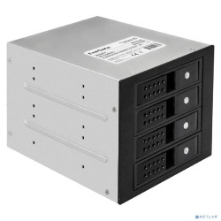 Exegate EX291657RUS Корзина для HDD ExeGate HS435-02 (универсальная, на 4*3,5"/2.5" SATA HDD, занимает 3*5,25" отсека, RTL)