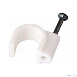 Rexant (07-4006) Крепеж кабеля круглый 6мм, белый (50 шт/уп)