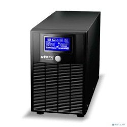 ИБП STARK SC 1000 LI {1000ВА/600Вт, Line-Interactive, на пол, 140-300В, 4хЕВРО, Чистый синус, SNMP, AS400, БЕЗ АКБ - внешние батарея х1 9-400Ач}