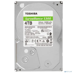 4TB Toshiba Surveillance S300 (HDWT840UZSVA) {SATA 6.0Gb/s, 5400 rpm, 256Mb buffer, 3.5" для видеонаблюдения}