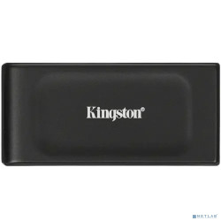 Твердотельный накопитель/ Kingston External SSD XS1000, 2000GB, Type-C/A, USB 3.2 Gen 2, R/W 1050/1000MB/s, 70x33x14mm, 29g., Black (5 лет)
