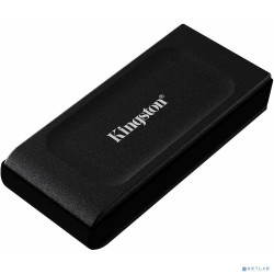 Твердотельный накопитель/ Kingston External SSD XS1000, 1000GB, Type-C/A, USB 3.2 Gen 2, R/W 1050/1000MB/s, 70x33x14mm, 29g., Black (5 лет)