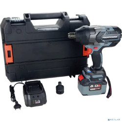 Аккумуляторный бесщеточный ударный гайковерт PROFIPOWER T-1200N (20В,Li-ion-1шт, 6.0Ач, 1200Нм, переходник 3/4"-1/2", З/У, в кейсе) [E0244]