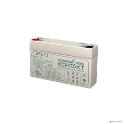 Контакт АКБ КТ 6-1,2 6V/1,2Ah {клемма Ш-4,8 (F1), ДхШхВ 98х24х58мм, масса 0,26 кг, срок службы 5-7 лет}
