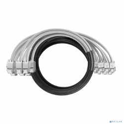NTSS Кабельная сборка NTSS PREMIUM 12pc, FTP CAT5e, оконцована разъемами KEYSTONE RJ45 FTP CAT5e, заделка в чулке, вывод 0.6м, длина 11м, LSZH, серый NTSS-PC-PM-12-FTP-RJ45KJ-5e-S-0.6-11.0-LSZH-GY