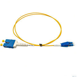 Оптический патчкорд NEOMAX (NMO-LC-SC-SM-3M) LC/UPC-SC/UPC, OS2, Singlemode, Duplex, 9/125, LSZH, Yellow, 3м