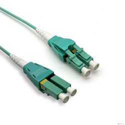 Оптический патчкорд NEOMAX (NMO-LC-LC-MM-3M) LC/UPC-LC/UPC, Uniboot OM4, Multimode, Duplex, 50/125, LSZH, Aqua, 3м