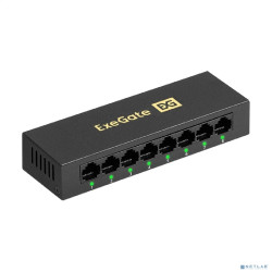 Exegate EX298690RUS Коммутатор неуправляемый ExeGate EDES-1008D (8-портовый UTP 10/100Mbps, металлический корпус, с функцией энергосбережения (EEE), настольный/настенный)