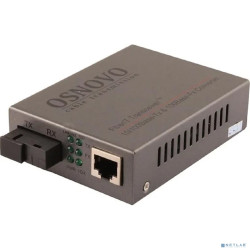 OMC-100-11S5b Оптический Fast Ethernet медиаконвертер для передачи Ethernet по одному волокну одномодового оптического кабеля до 20км.