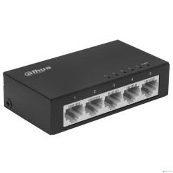 DAHUA DH-PFS3005-5ET 5-портовый неуправляемый коммутатор 5 RJ45 10/100 Мбит/с; 1 Гбит/с