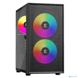 XASTRA Корпус A305M 3ARGB Black mATX/Mesh/ tempered glass / 2x140mm + 1x120mm ARGB PWM fans/ Door/  A305M-2FC14A-1FC12A-D