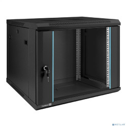 Exegate EX298607RUS Шкаф телекоммуникационный 19" настенный 9U ExeGate EC-WM-9U.450.G.BLACK (19”, 9U, 600x450x500mm (ШхГхВ), передняя дверь закаленное стекло, съемные боковые панели, пыле- и влагозащи