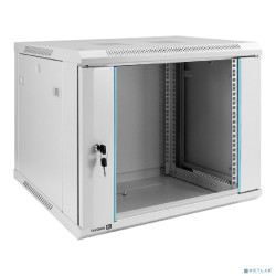 Exegate EX298601RUS Шкаф телекоммуникационный 19" настенный 9U ExeGate EC-WM-9U.450.G.GREY (19”, 9U, 600x450x500mm (ШхГхВ), передняя дверь закаленное стекло, съемные боковые панели, пыле- и влагозащит