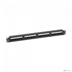 NTSS Патч-панель NTSS 24 UTP порта RJ45, cat.5е, 1U, Dual IDC, без органайзера NTSS-PP-1U-24-UTP-RJ45-5e-D