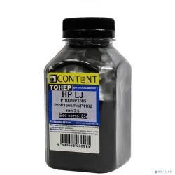 Content Тонер для HP LJ P1005/P1505/ProP1566/ProP1102, Тип 3.6, Bk, 85 г, банка