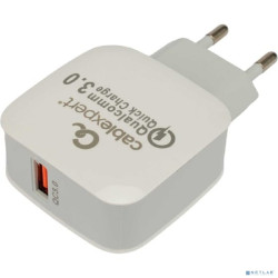 Cablexpert Зарядное устройство MP3A-PC-40 18Вт, 3А, QC3.0, 1xUSB, ,черный, пакет