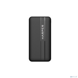 Harper Аккумулятор внешний портативный  PB-10006 black (10 000mAh; Li-Pol; Вход Micro USB/Type-C, 3А; Выход: 2 USB: 5/4.5/2/1.5 А, (4.5/5/9/12 В); Выход: 1 Type-C/3А;Quick Charge и Power Delivery