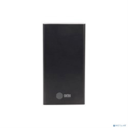 Мобильный аккумулятор Cactus CS-PBFSJT-10000 Li-Pol 10000mAh 2.1A+2.1A черный 2xUSB материал алюминий
