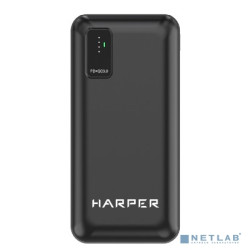 Harper Аккумулятор внешний портативный  PB-0030 black (30 000mAh, Li-Pol; Вход Micro USB/Type-C, 3А; Выход: 2 USB: 5/4.5/2/1.5 А, (4.5/5/9/12 В); Выход: 1 Type-C/3А; Quick Charge и Power Delivery
