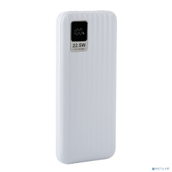 Perfeo Powerbank WATERFALL 10000 mAh/LED дисплей/PD + QC 3.0/Type-C/2 USB/Выход: 5A, max 22.5WWhite (PF_E1468)