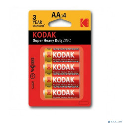Kodak R6-4Bl Super Heavy Duty Zinc [KAAhz-4] (80/400/26400) (4 шт. в уп-ке)