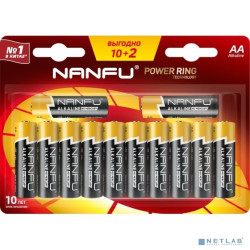 Nanfu Батарейка щелочная AA (10+2шт.)