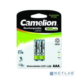 Camelion   AAA- 300mAh Ni-Cd BL-2 (NC-AAA300BP2, аккумулятор,1.2В) (2 шт. в уп-ке)