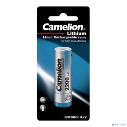 Camelion  ICR18650  2200 mah (ICR18650F-22BP1, аккумулятор, 3.7 V, Li-Ion/ LiCoO2)